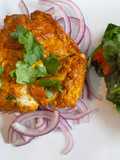 Tandoori Cod with Wilted Spinach