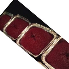 A picture of Homemade red velvet foil cake.