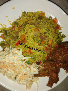 A picture of Extra veggie Coconut fried rice.