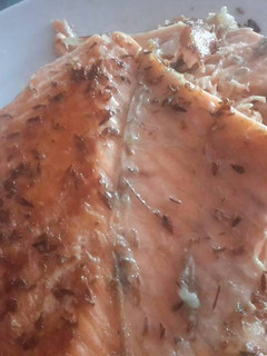 Una foto de Salmon al horno