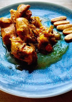 Una foto de Pollo picante al Martini