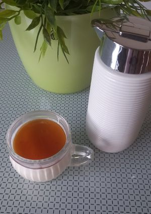 Una foto de 225. Cuajada con melocotón