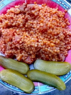 Tarhonyás hús recept fotója