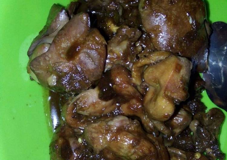 Langkah memasak Ati ampela asem manis yang Enak Banget