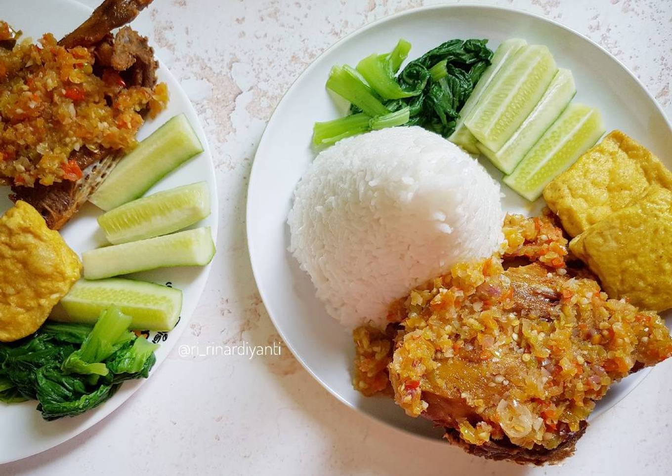 87. Bebek Goreng Sambal Bawang Pedas