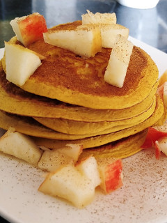 Una foto de Pancakes de zapallo