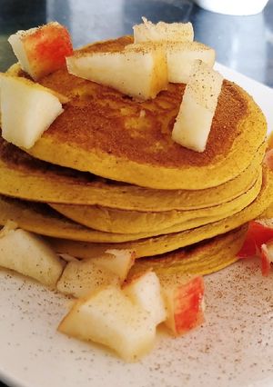 Una foto de Pancakes de zapallo
