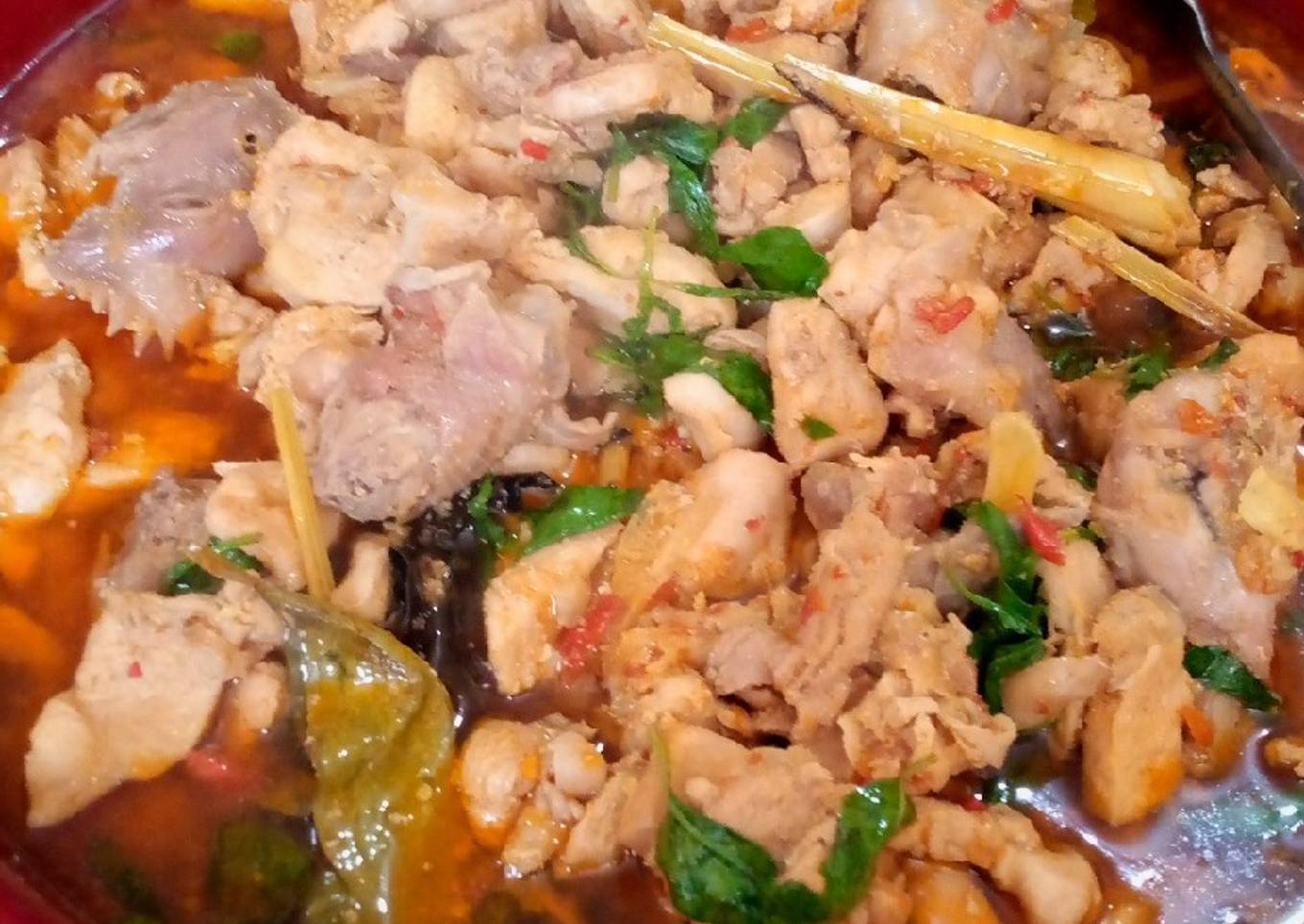 Ayam rica kemangi pedas