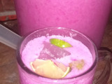 Es Susu Lemon (Homemade Buttermilk) + Jus Buah Naga
