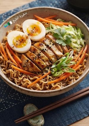 صورة لوصفة رامن الياباني🇯🇵 ラーメン