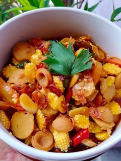 Foto resep Tumis putren baso sosis