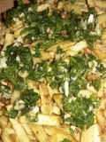 Papas fritas con perejil y ajo