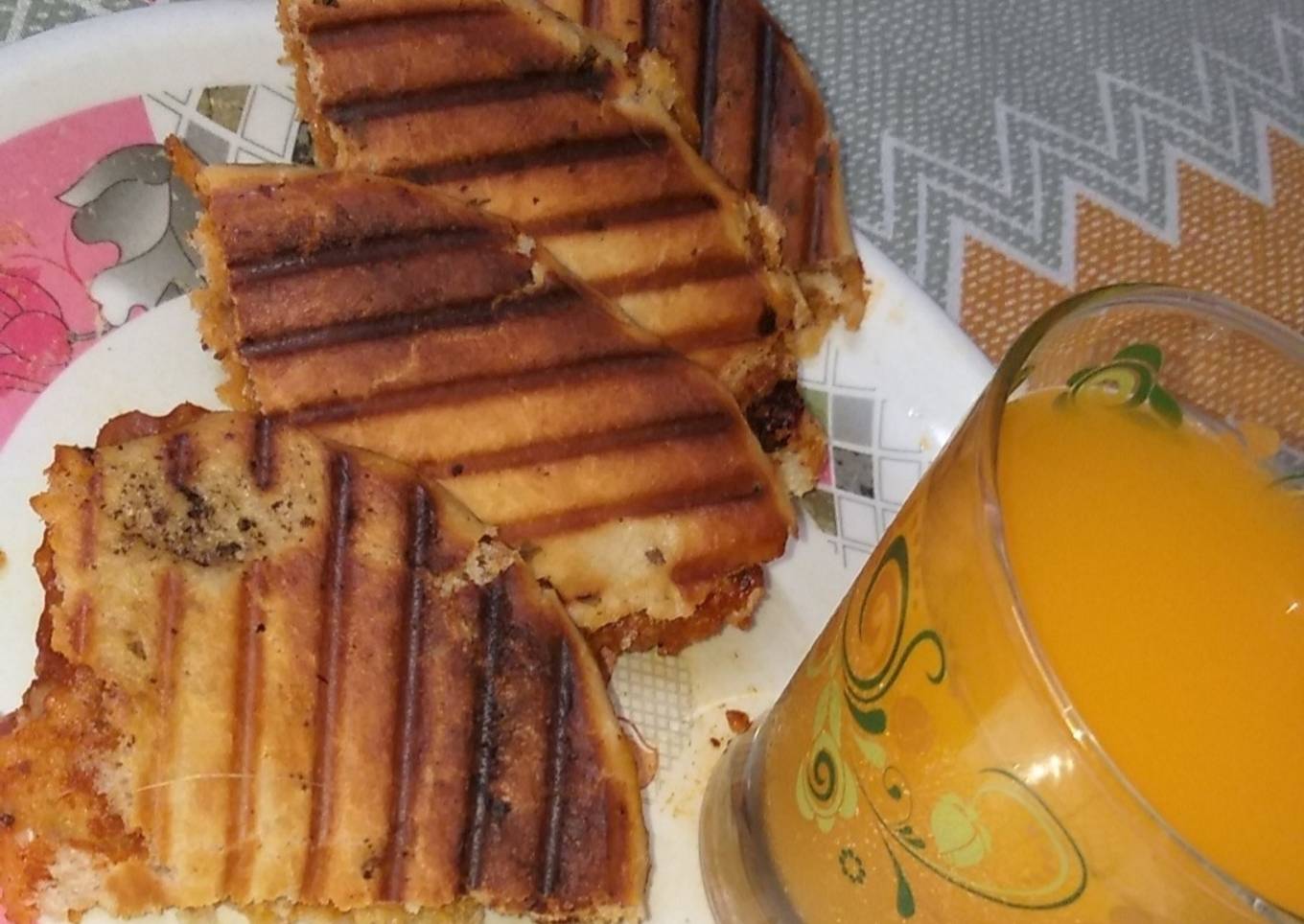 Grilled Cheese Kulcha Sandwich