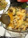 Gratinado de frango e brócolos