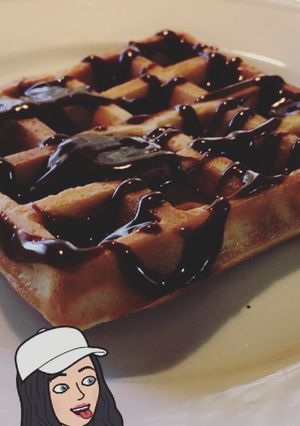صورة لوصفة وافل بالشوكلت