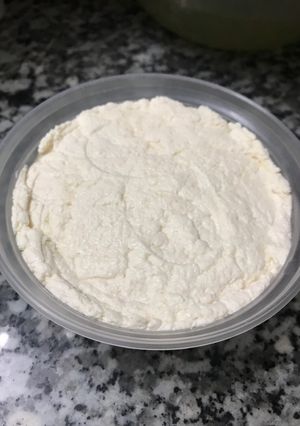 Hình của món Phô mai tươi. Ricotta cheese.