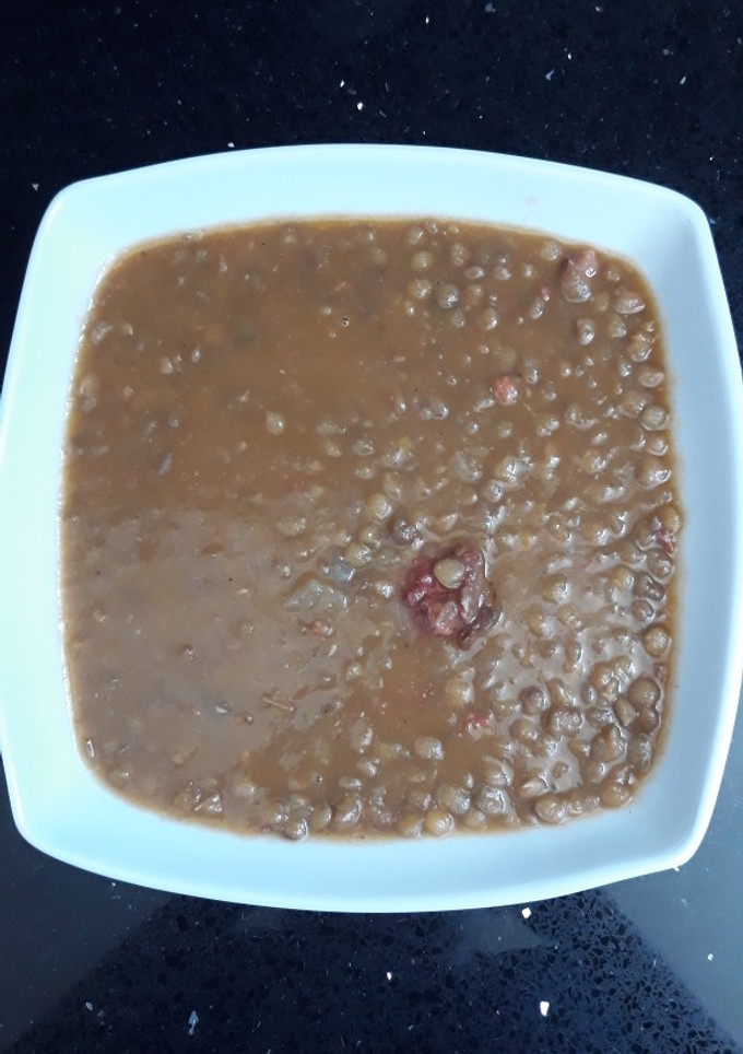 Una foto de Lentejas con chorizo