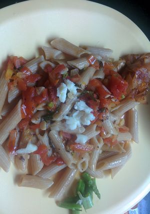A picture of Penne in Creamy Tomato Sauce.