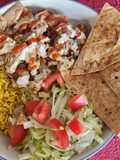Street Cart Style Chicken and Rice with White Sauce