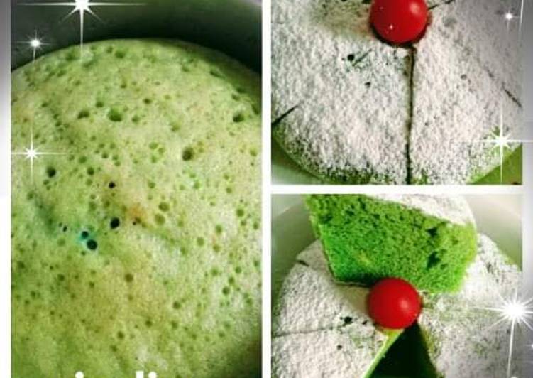 Resep Bolu kukus pandan agar swallow Anti Gagal