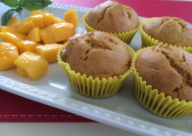 Easy Way to Make Super Quick Eggless Mango Cupcake