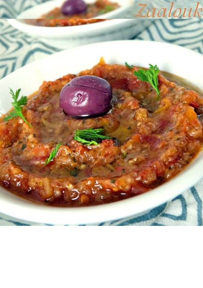 Una foto de Ensalada marroquí de berenjenas (zaalouk) زعلوك