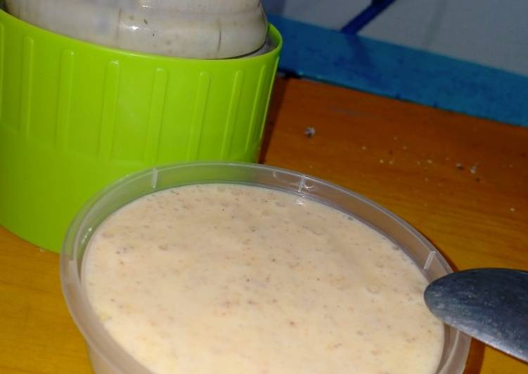 Cara masak Smoothie buah pisang (no gula)  yang Lezat Sekali