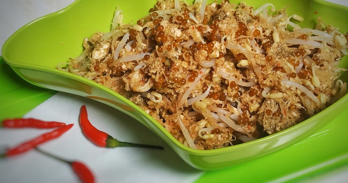 Urap-urap Telur Kepiting Tapal Kuda