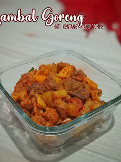 Foto resep Sambal Goreng Hati Kentang Tahu Tempe