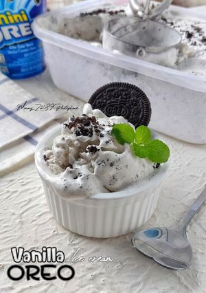 Foto resep Vanilla Oreo Ice Cream