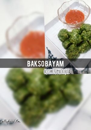 Foto resep Bakso bayam
