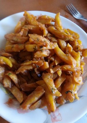 A picture of Chips masala.