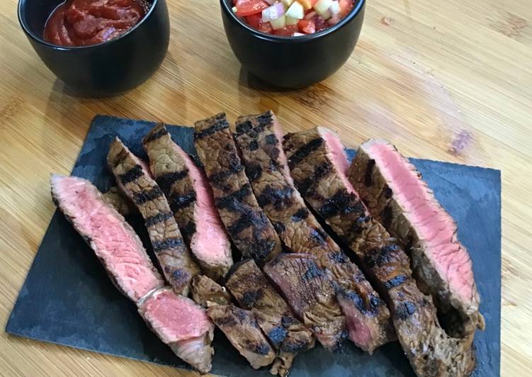 Easiest Way to Prepare Any-night-of-the-week Scamone di scottona alla piastra marinato con salsa barbecue