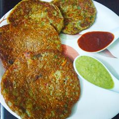 Whole moong uttapam A picture of Whole moong uttapam.