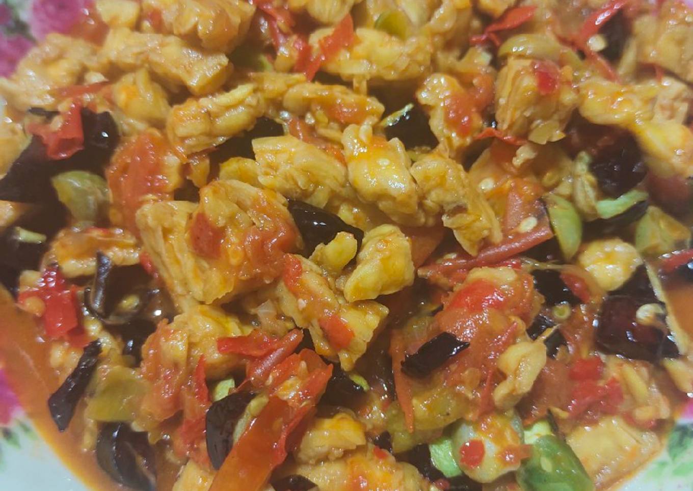 Sambal jolangjaling tempe