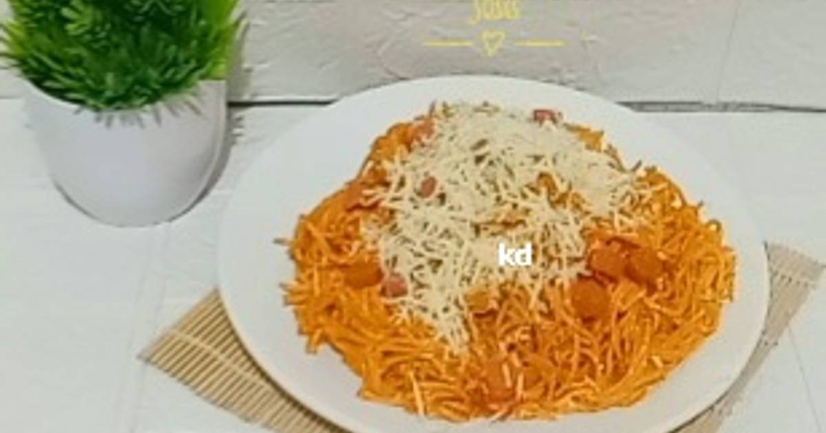 Resep Spaghetti Sosis Oleh Bunda Maulida Cookpad