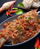 Ikan Ekor Kuning Siram Sambal Kecombrang