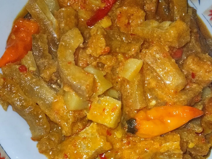 Cara Gampang Membikin Resep Sambal goreng krecek gudeg yang Uenak Anti Ribet, Mantap Sekali