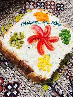 عکسی از دستور کیک مرغ (سالاد الویه مجلسی)