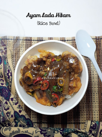 Resep #72 Ayam Lada Hitam (Rice Bowl), Enak