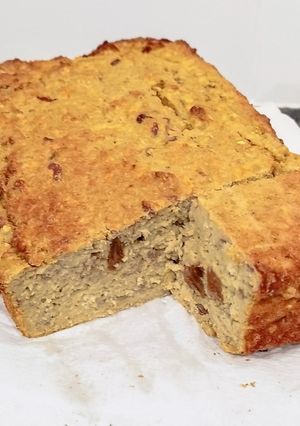 Una foto de Tarta manzana y avena