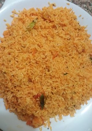 A picture of Spicy tomato rice.