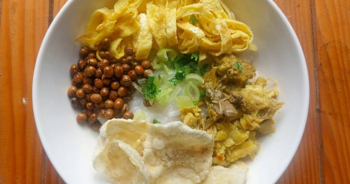 Resep Bubur Ayam Jakarta Pakai Santan Dengan Bahan Sederhana