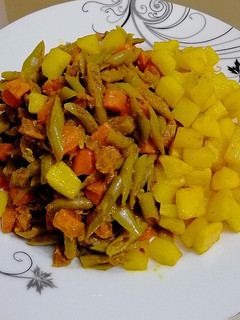 عکسی از دستور خوراک لوبیا سبز