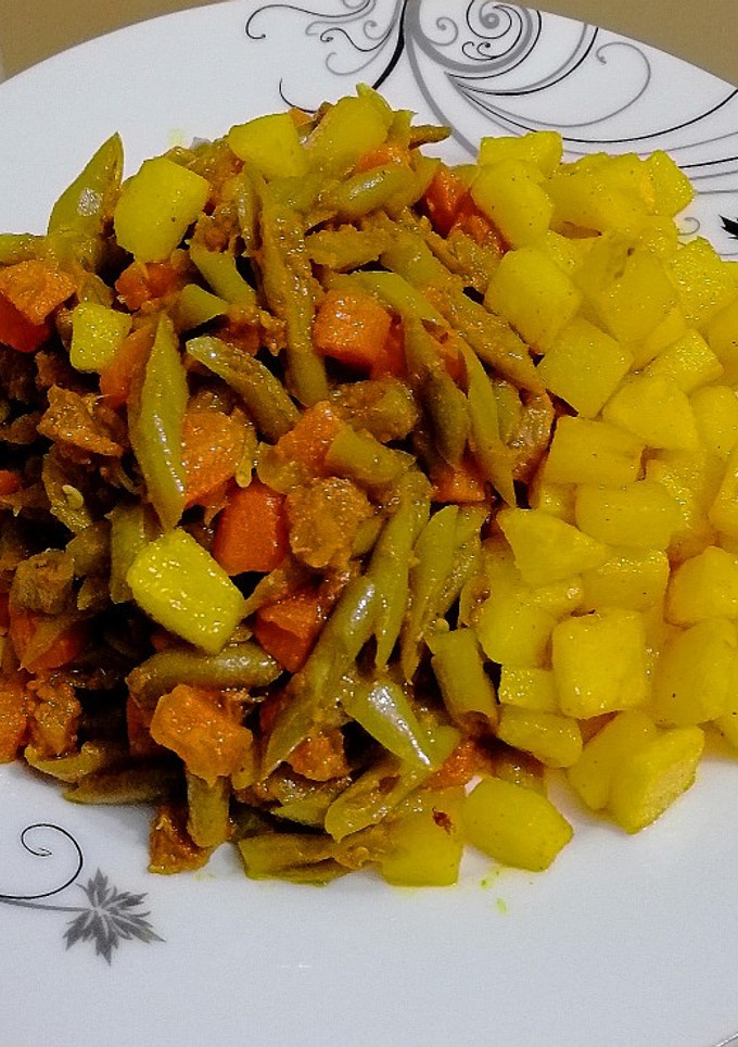 عکسی از دستور خوراک لوبیا سبز