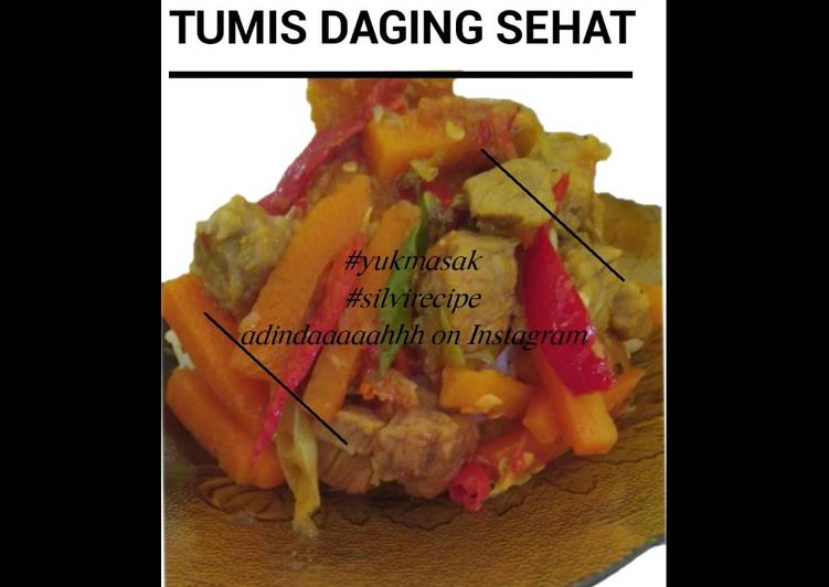 Tumis daging sehat
