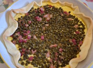 Foto di Torta salata con ricotta, piselli e pancetta #GrembiuleCookpad2026 #calendarioaprile