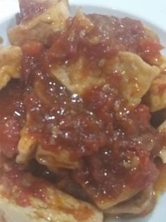 Hình của món Đậu hủ kho chay.