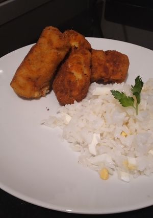 Una foto de Croquetas de papa, queso y jamón