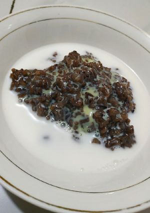 Foto resep Bubur ketan hitam saus santan